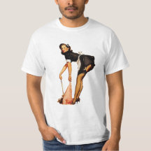 ヴィンテージ女子ピンアップTシャツ