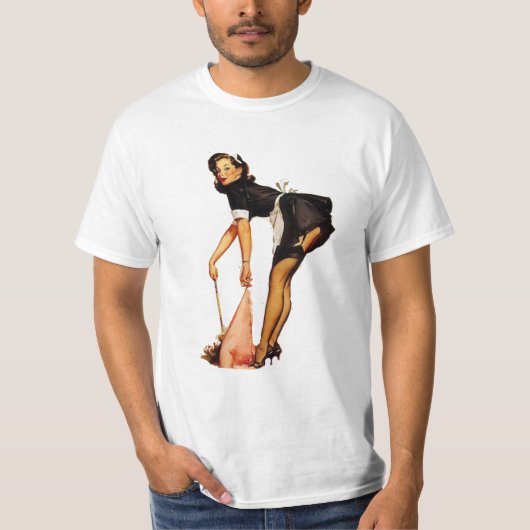 ヴィンテージ女子ピンアップTシャツ Tシャツ (正面)