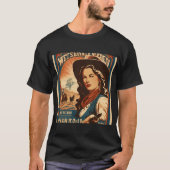 「ヴィンテージ女子ポスターTシャツ、1990年代シャツ Tシャツ (正面)