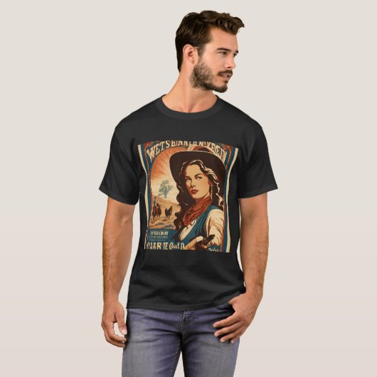「ヴィンテージ女子ポスターTシャツ、1990年代シャツ Tシャツ (正面フル)