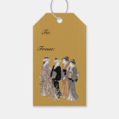 ヴィンテージ女子日本のグループ ギフトタグ (正面)