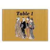 ヴィンテージ女子日本のグループ テーブルナンバー (裏面)