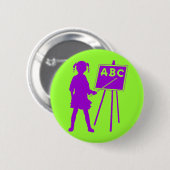 ヴィンテージ女子校生 缶バッジ (正面&裏面)