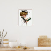 ヴィンテージ女子院生 ポスター (キッチン)