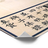 ヴィンテージ女性が上海のポスタ広告ーをピン留めする ポスター (角)