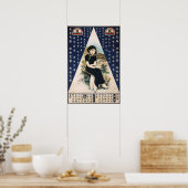 ヴィンテージ女性が上海のポスタ広告ーをピン留めする ポスター (キッチン)