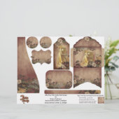 ヴィンテージ女性とバラジャンクジャーナルの切り抜き (スタンド正面)