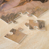 ヴィンテージ女性のカーボーイカウボーイウーマンオンホースバイダントン ジグソーパズル (側面)