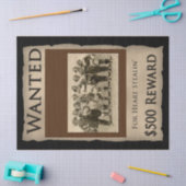 ヴィンテージ女性のカーボーイティッシュペーパー 薄葉紙 (クラフト)