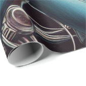 ヴィンテージ女性のカーボーイピン留め ラッピングペーパー (ロールコーナー)