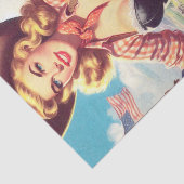 ヴィンテージ女性のカーボーイピン留め 薄葉紙 (詳細)