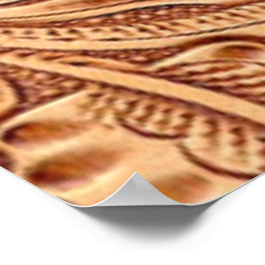 ヴィンテージ女性のカーボーイファッション南西部レザー ポスター (角)