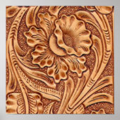 ヴィンテージ女性のカーボーイファッション南西部レザー ポスター (正面)