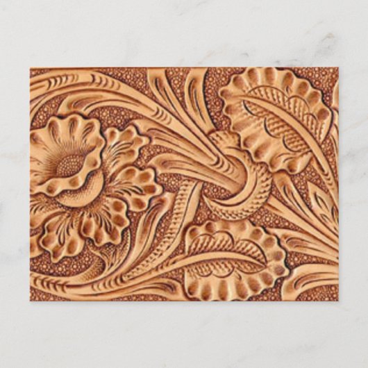 ヴィンテージ女性のカーボーイファッション南西部レザー ポストカード (正面)