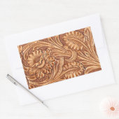 ヴィンテージ女性のカーボーイファッション南西部レザー 長方形シール (封筒)