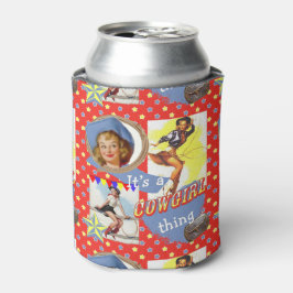 ヴィンテージ女性のカーボーイラソス女性のカーボーイThing 缶クーラー