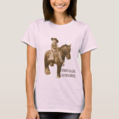ヴィンテージ女性のカーボーイレディース Tシャツ (正面)