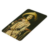 ヴィンテージ女性のカーボーイ可撓磁石 マグネット (左側)