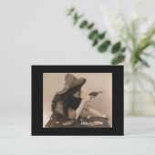 ヴィンテージ女性のカーボーイ(ガンはがき) ポストカード (スタンド正面)