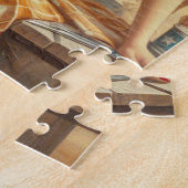 ヴィンテージ女性のカーボーイ ジグソーパズル (側面)