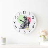 ヴィンテージ女性のカーボーイ ラージ壁時計 (ホーム)