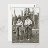 ヴィンテージ女性のカーボーイ（写真1920年代） ポストカード (正面/裏面)