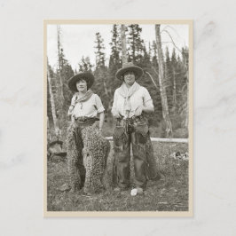 ヴィンテージ女性のカーボーイ（写真1920年代） ポストカード