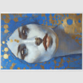 ヴィンテージ女性のデコパージュ 薄葉紙 (正面)