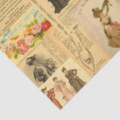 ヴィンテージ女性の広告は汚れたシックなデコパージュ 薄葉紙 (詳細)