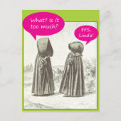 ヴィンテージ女性はがき ポストカード (正面)