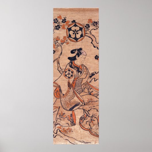 ヴィンテージ女性スケッチ出来島半屋座2T ポスター (正面)