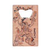 ヴィンテージ女性スケッチ出来島半屋着席 クレジットカード栓抜き (裏面)