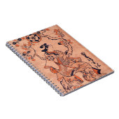 ヴィンテージ女性スケッチ出来島半屋着席 ノートブック (右側)