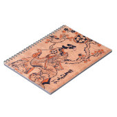 ヴィンテージ女性スケッチ出来島半屋着席 ノートブック (左側)