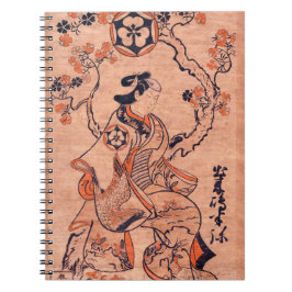 ヴィンテージ女性スケッチ出来島半屋着席 ノートブック