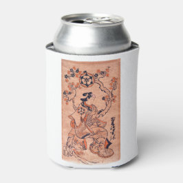 ヴィンテージ女性スケッチ出来島半屋着席 缶クーラー