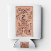 ヴィンテージ女性スケッチ出来島半屋着席 缶クーラー (裏面)