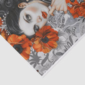 ヴィンテージ女性ティッシュペーパーデコップクラフティング 薄葉紙 (詳細)