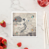 ヴィンテージ女性ナプキンス スタンダードカクテルナプキン (インサイチュ)