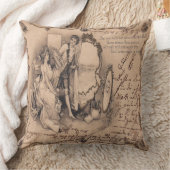 ヴィンテージ女性ビューティー枕 クッション (ブランケット)