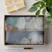 ヴィンテージ女性フローラヘアティッシュペーパー 薄葉紙 (ギフト)