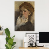 ヴィンテージ女性ポートレートアート ポスター (ホームオフィス)