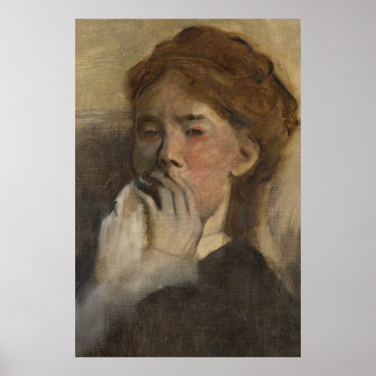 ヴィンテージ女性ポートレートアート ポスター (正面)