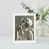 ヴィンテージ女性ポートレート ポストカード (スタンド正面)