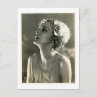 ヴィンテージ女性ポートレート ポストカード