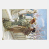 ヴィンテージ女性分離包装紙シート ラッピングペーパーシート (正面3)