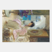 ヴィンテージ女性分離包装紙シート ラッピングペーパーシート (正面2)