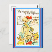 ヴィンテージ女性投票者かわいい変えた参政権 ポストカード (正面/裏面)