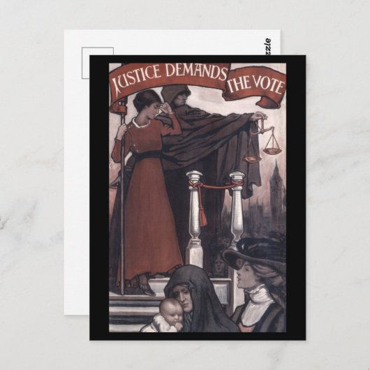 ヴィンテージ女性投票運動1910 ポストカード (正面/裏面)
