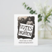 ヴィンテージ女性投票2016はがき ポストカード (スタンド正面)
